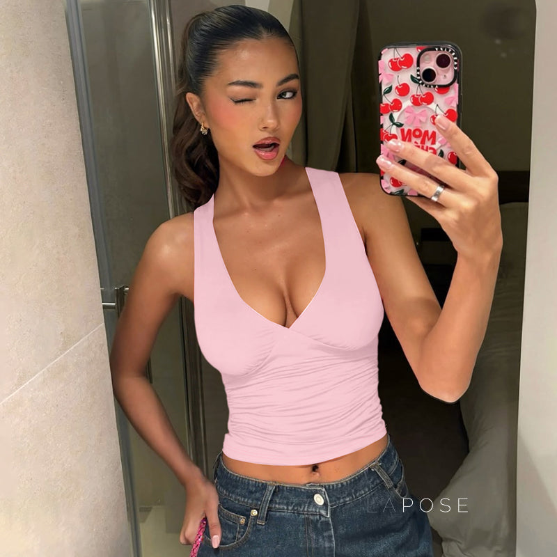 Shaina Ruched Racerback Tank
