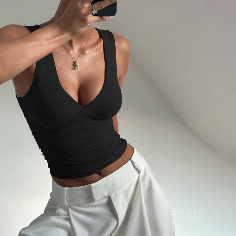 Shaina Ruched Racerback Tank