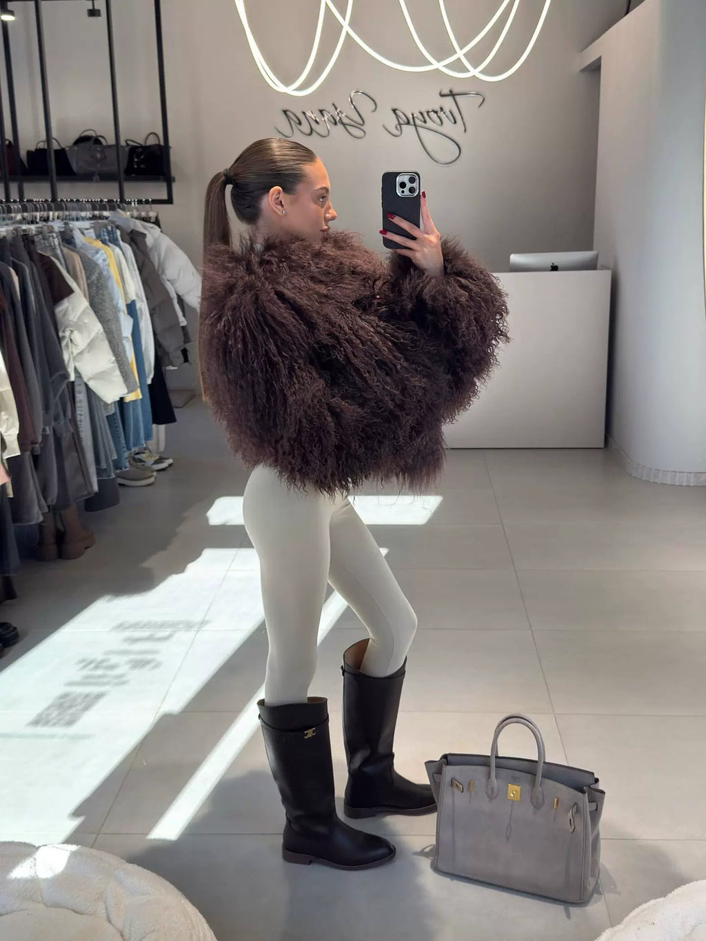 LaPose - Shaina Shaggy Faux Fur Jacket