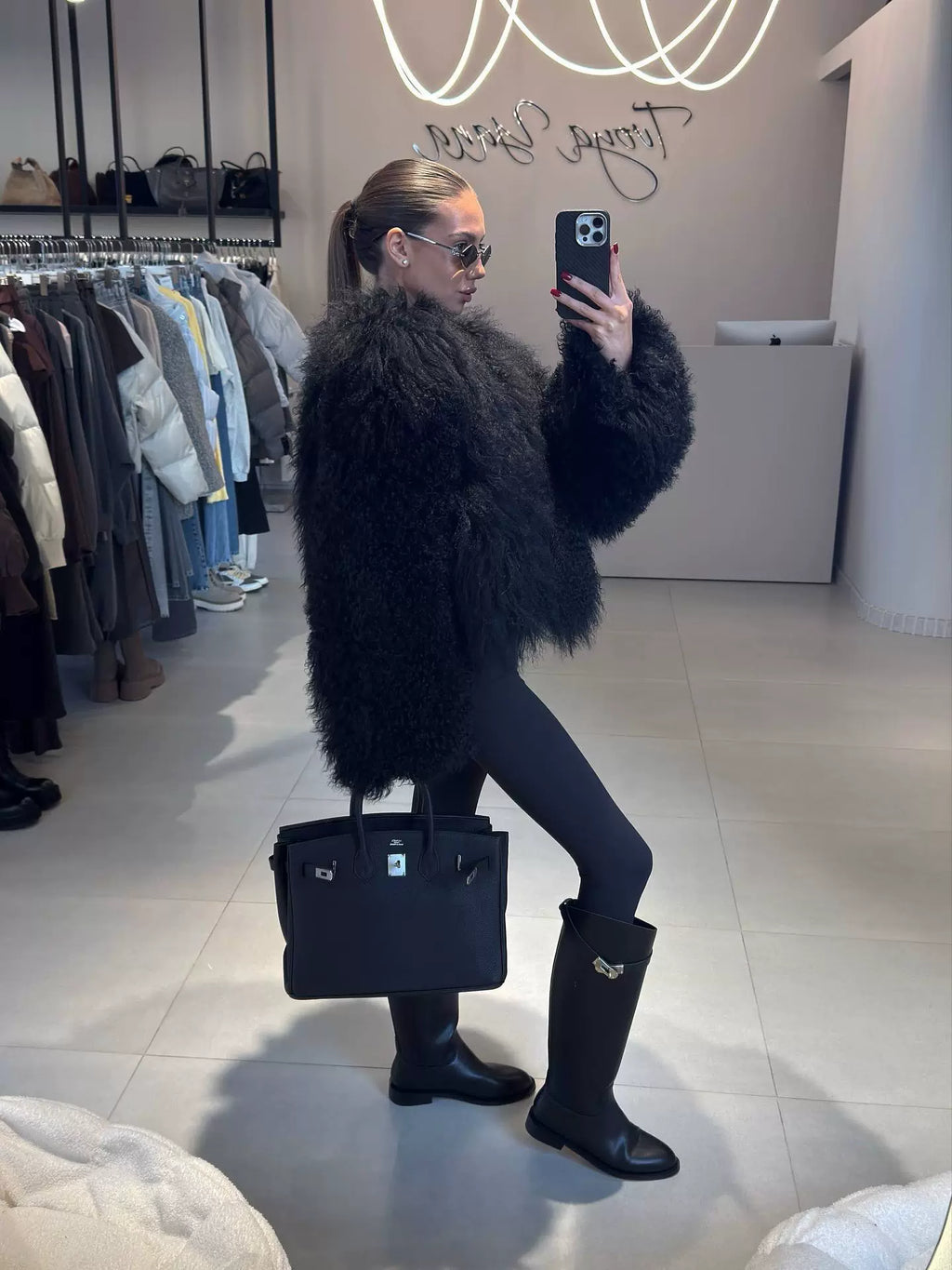 LaPose - Shaina Shaggy Faux Fur Jacket