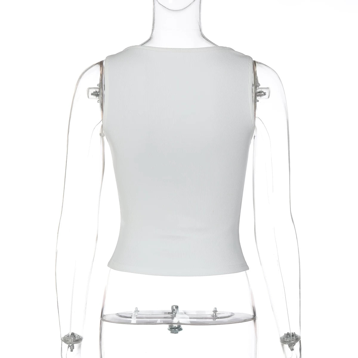 Shamiyah Lace Trim Ribbed Tank
