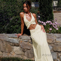 Shawna Twisted Halter Maxi Skirt Set [CKSW20KP]
