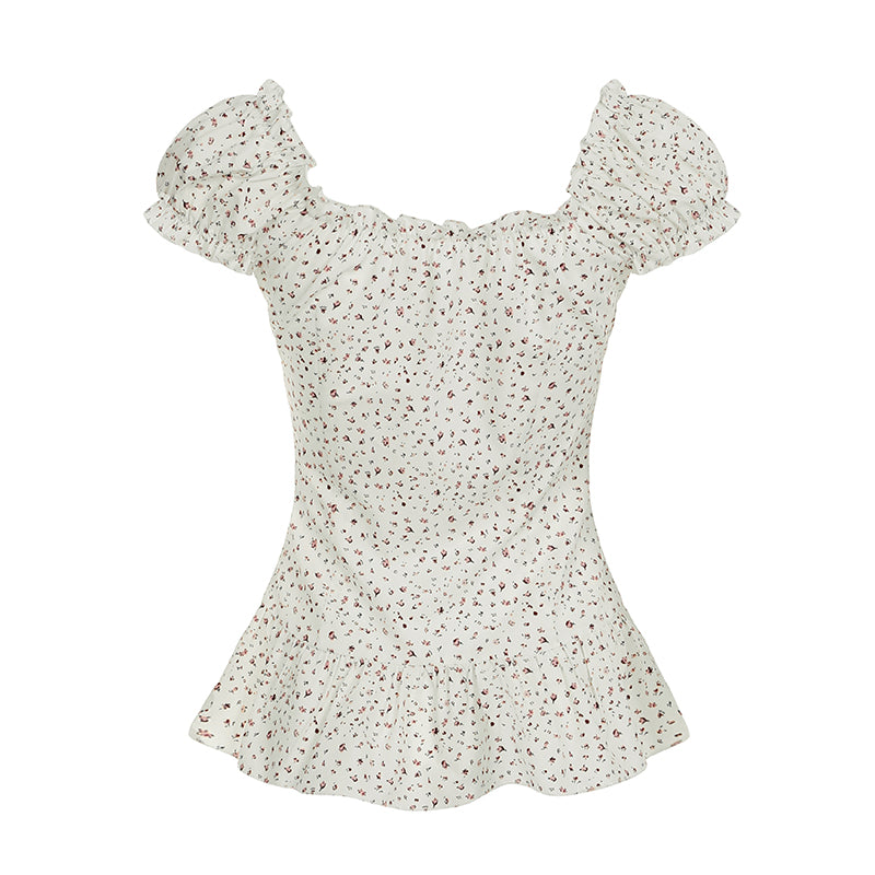 Shaylee Floral Puff Sleeve Blouse