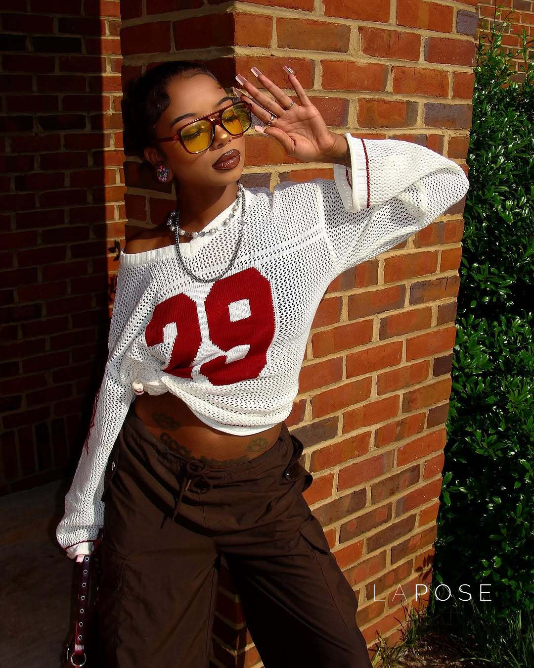 Shayleigh V-Neck Knit Sweater [9ZDUW78Z]