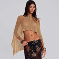 Sheer Mesh Sleeveless Sweater Top [KQDRTRBI]
