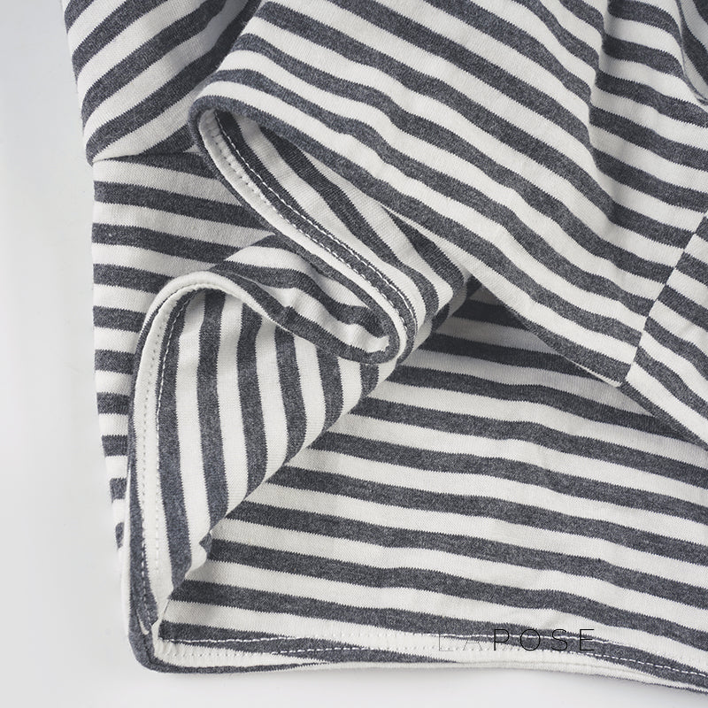 Shelby Knit Striped Pleated Skirt