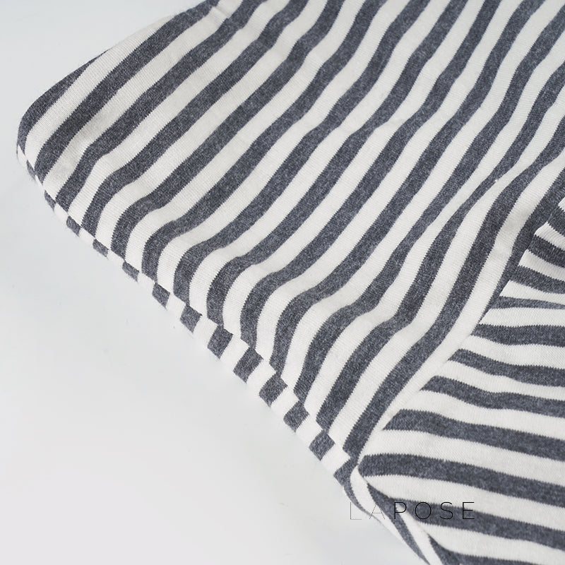 Shelby Knit Striped Pleated Skirt