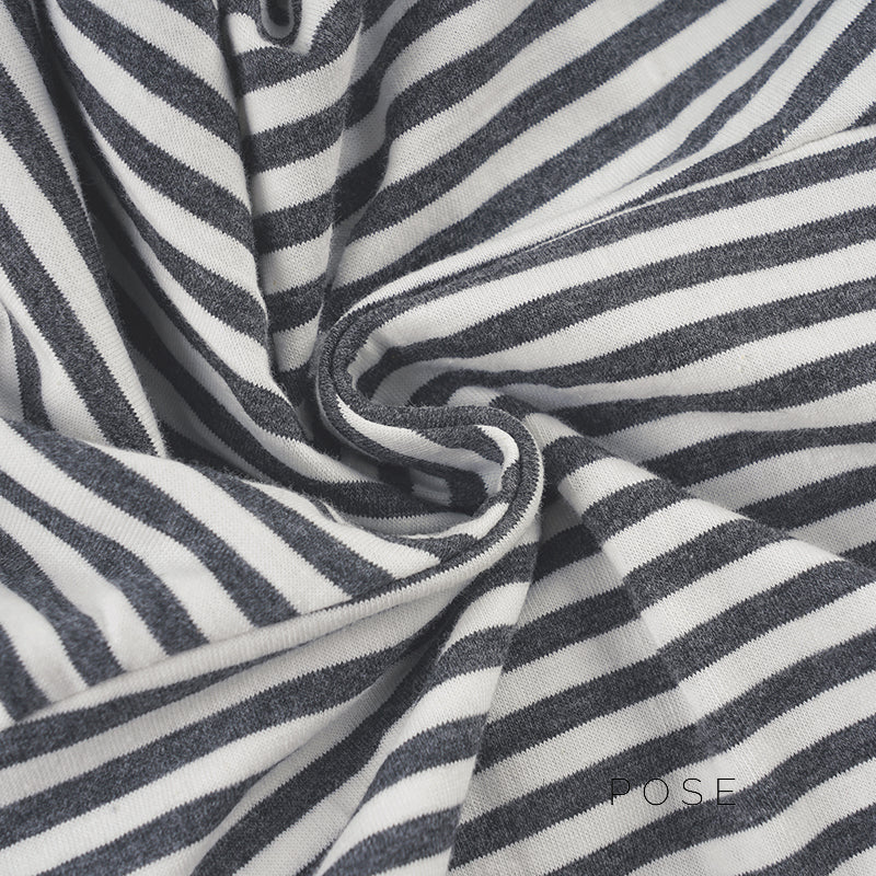 Shelby Knit Striped Pleated Skirt