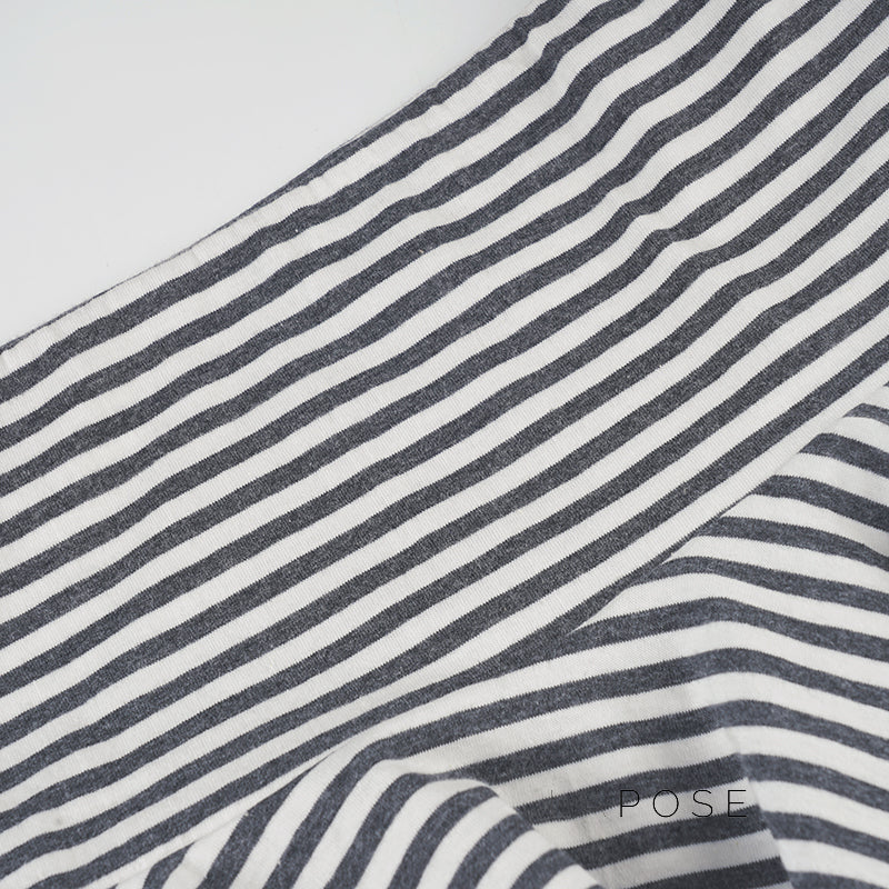 Shelby Knit Striped Pleated Skirt