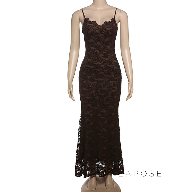 Sheridan Lace Patchwork Midi Dress [6BOOQE4O]