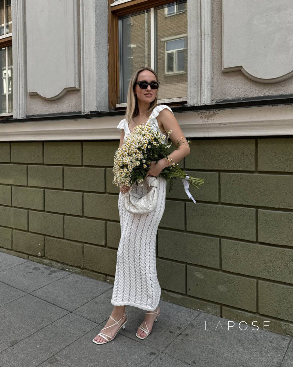 Shifra Ruffled V-Neck Knit Dress [RTH5T6RA]