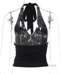 Shirley Halter Backless Crop Top [PPKJ2G2G]