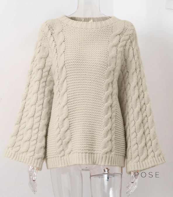 Shrinika Bell Sleeve Knit Sweater [BZRPP123]