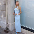 Shrinika Ribbed Skirt Set