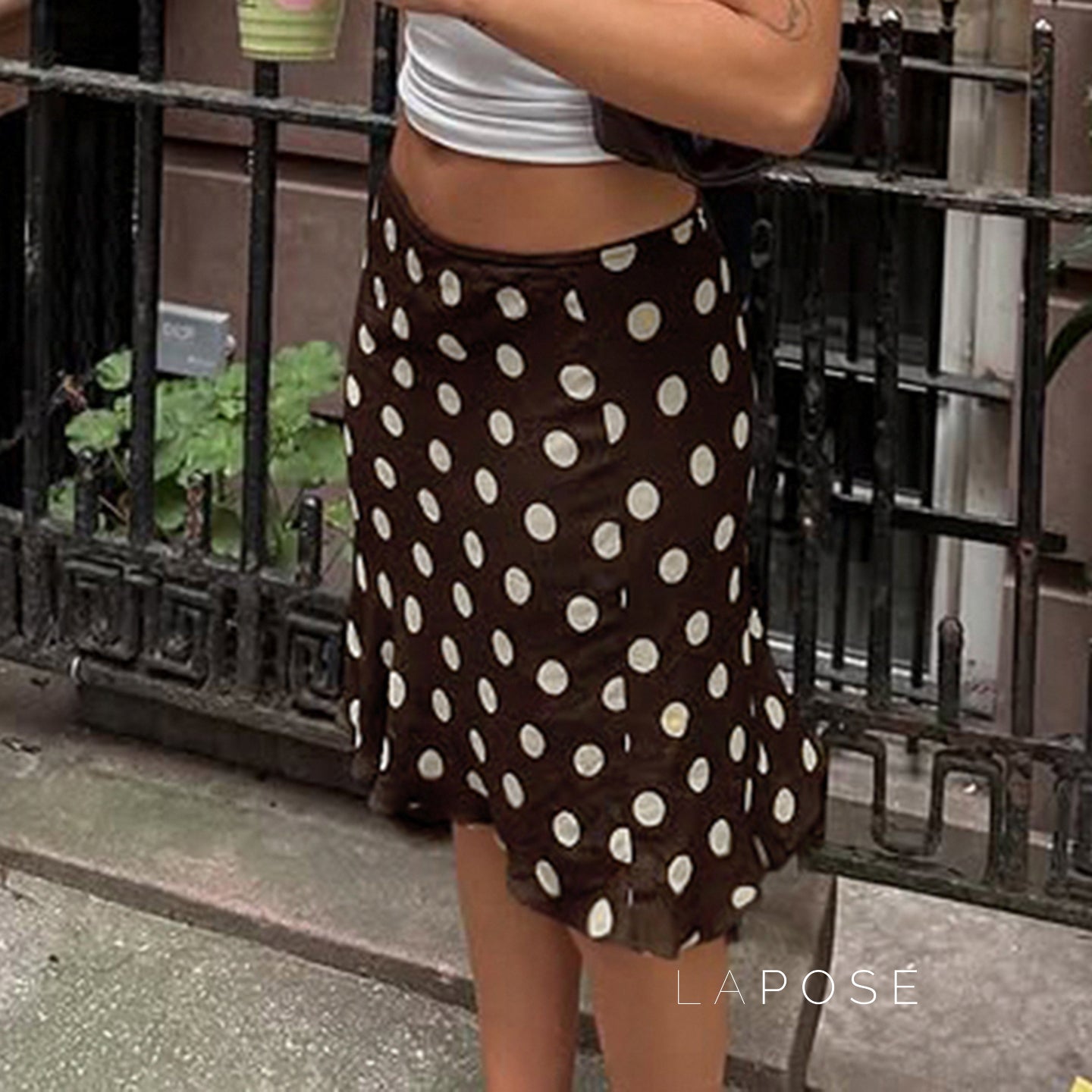 Sia Polka Dot Mesh Skirt [TGC8F2YG]