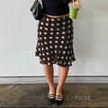 Sia Polka Dot Mesh Skirt [3ILHHQ30]