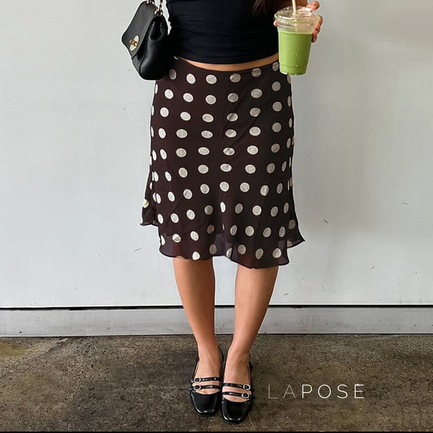 Sia Polka Dot Mesh Skirt [3ILHHQ30]