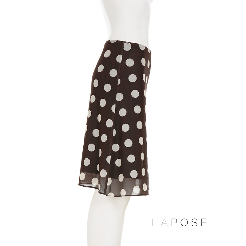 Sia Polka Dot Mesh Skirt [ICEYOTXT]