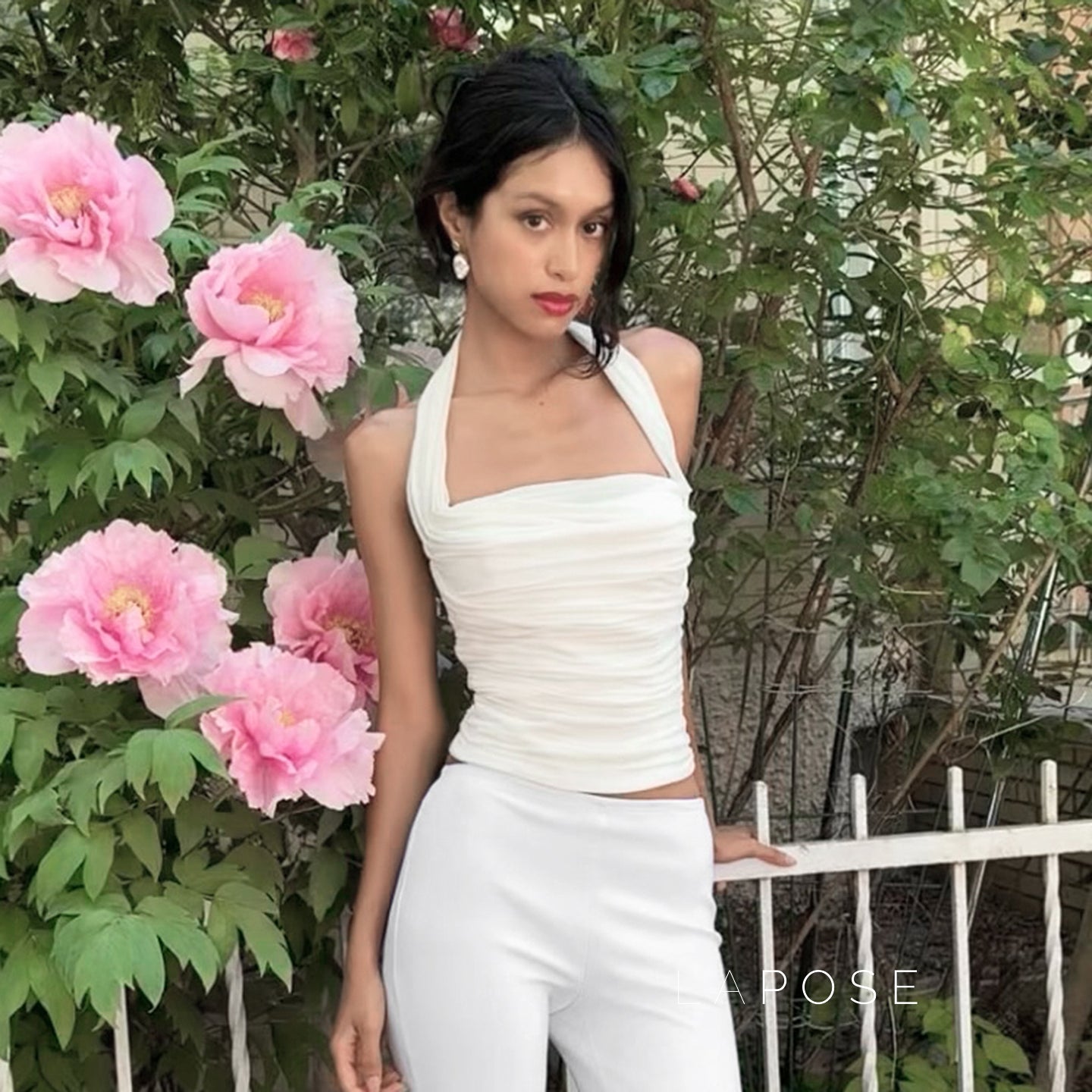 Siena Ribbed Halter Top [TDPRODS4]