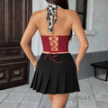 Sila Leopard Print Corset Top [JS26GFFK]