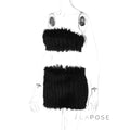 Skylah Furry Strapless Mini Skirt Set [N3MCOJGS]