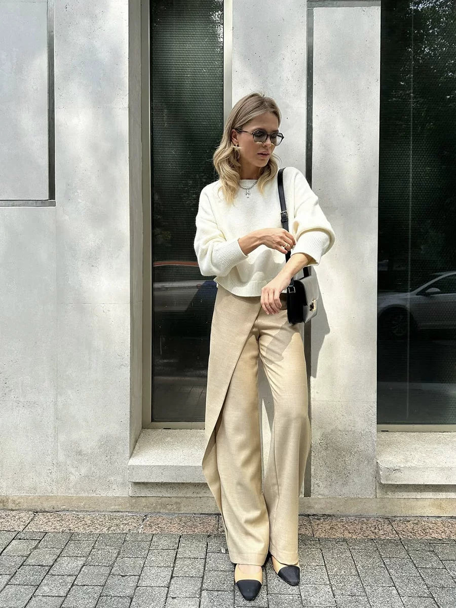 LaPose - Sofi Oversized Crewneck Knit Sweater