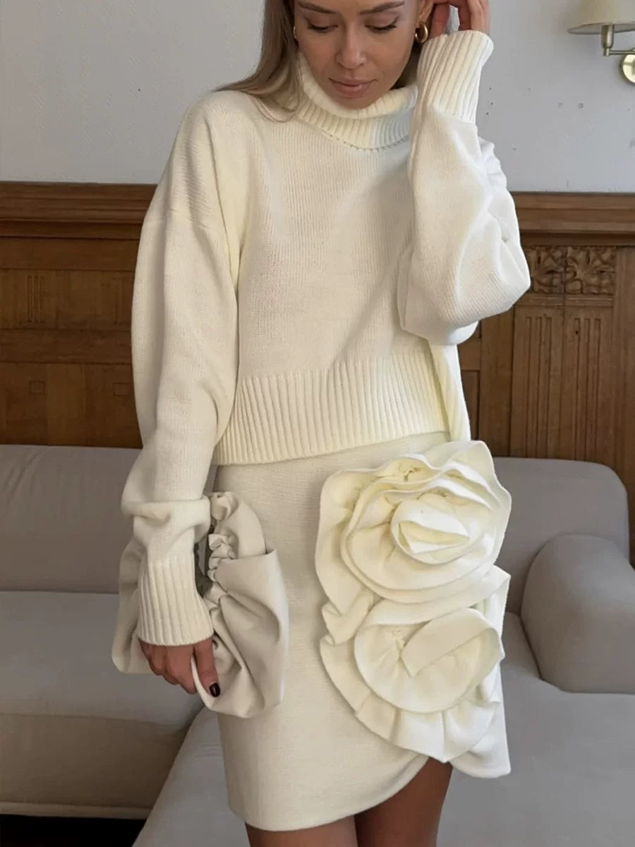 LaPose - Sofi Oversized Crewneck Knit Sweater