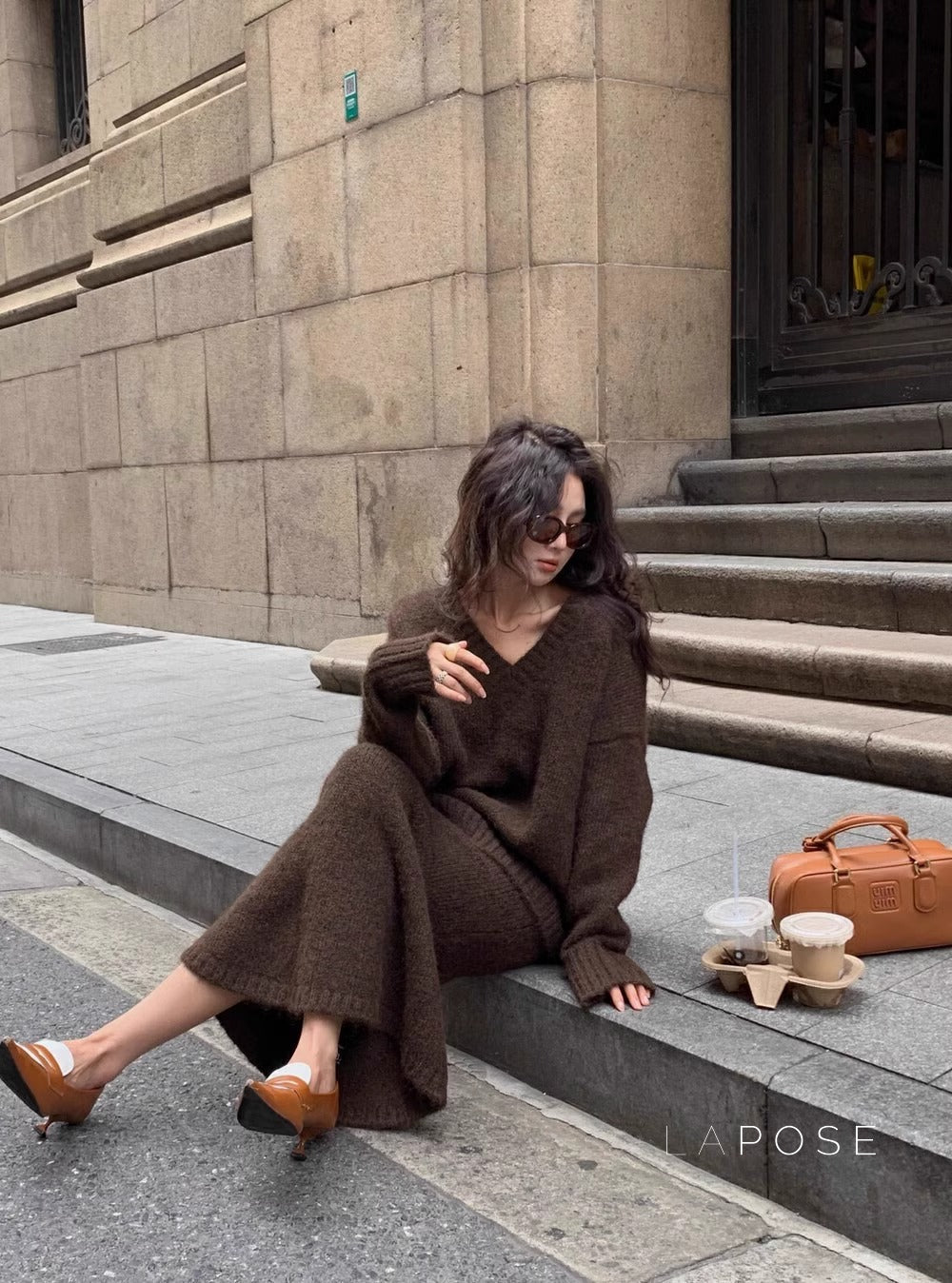 Soha Ribbed Knit Skirt Set [3GX8XTAW]