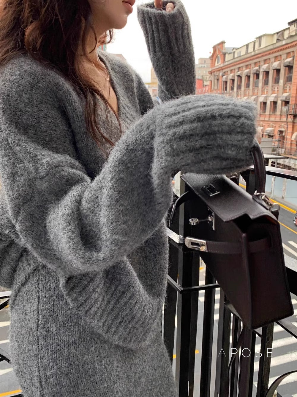 Soha Ribbed Knit Skirt Set [P8MFOM16]