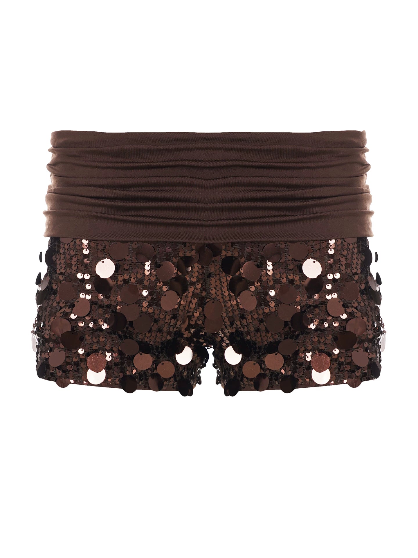 Solana Sequin Ruched Shorts