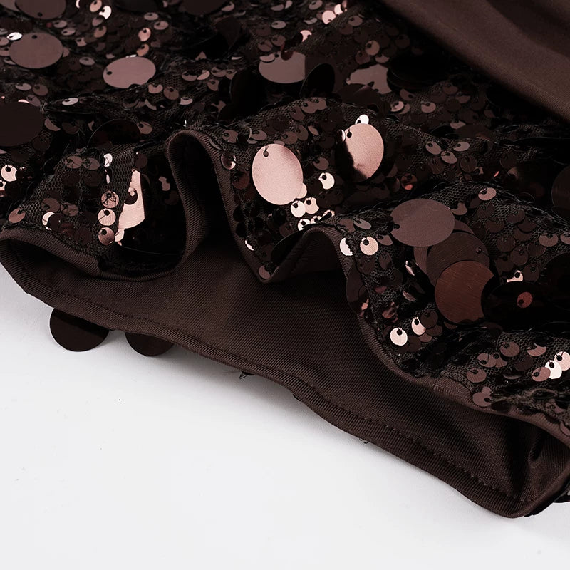 Solana Sequin Ruched Shorts