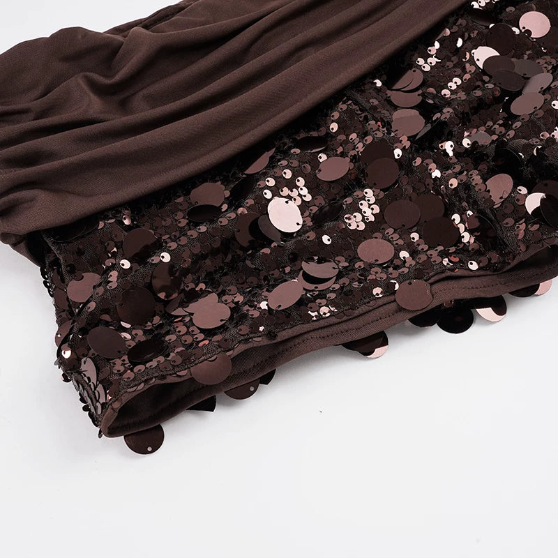 Solana Sequin Ruched Shorts