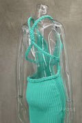 Sonny Knitted Halter Dress [2IEL9NUO]