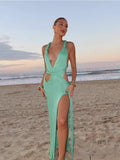 Sonny Knitted Halter Dress [YOAX2HB6]