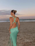 Sonny Knitted Halter Dress [QXIUJWHK]