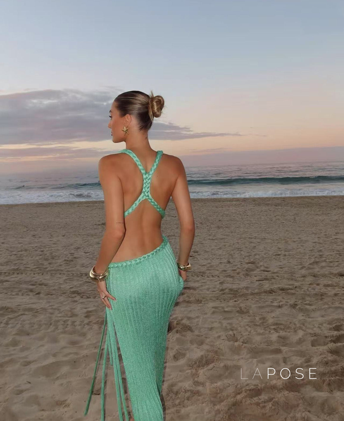 Sonny Knitted Halter Dress [LYDA0QJ4]