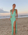 Sonny Knitted Halter Dress [AMG5MX12]