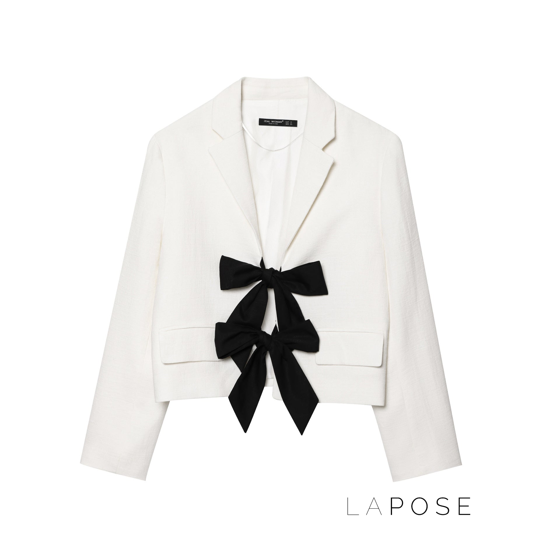 Sonya Contrast Bow Blazer [04WO8HTS]