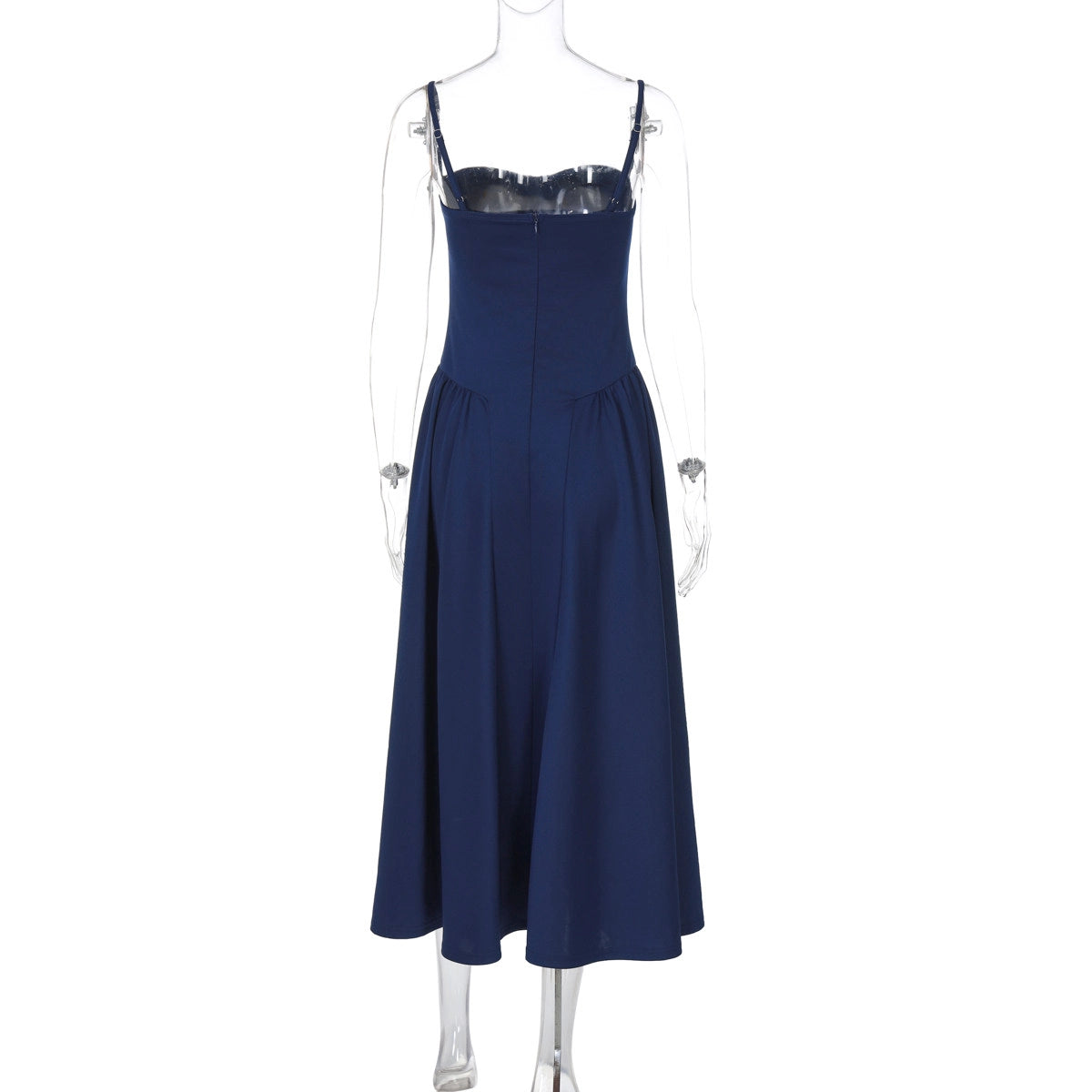 Square Neck Midi Slip Dress [LJLEKUEA]
