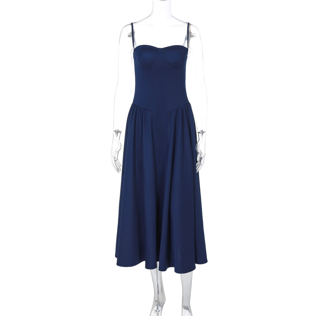 Square Neck Midi Slip Dress [07VFVVLN]