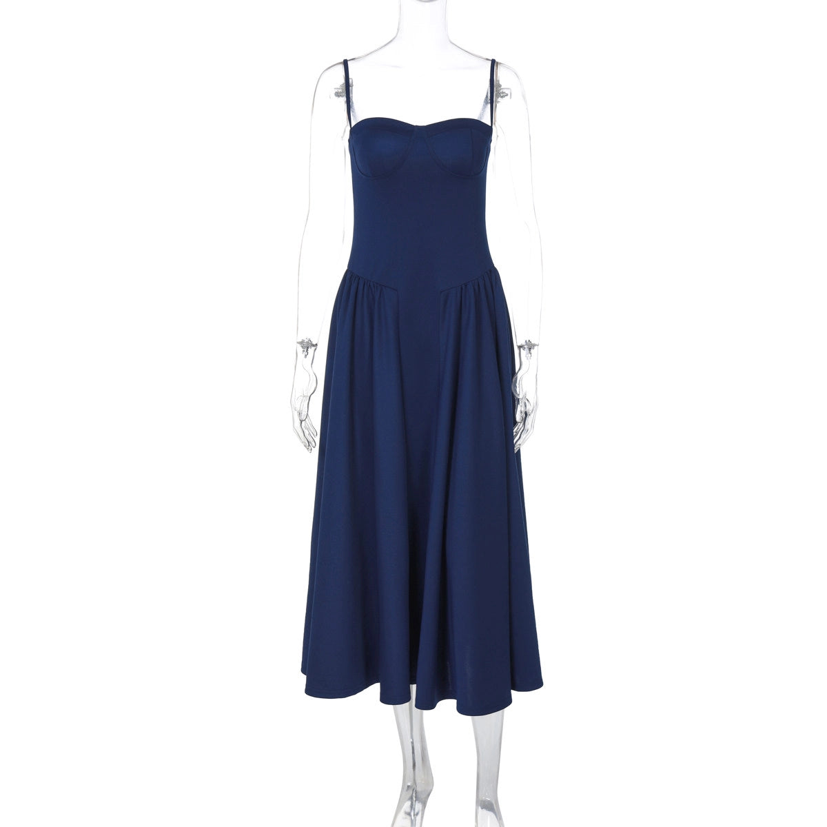 Square Neck Midi Slip Dress [07VFVVLN]