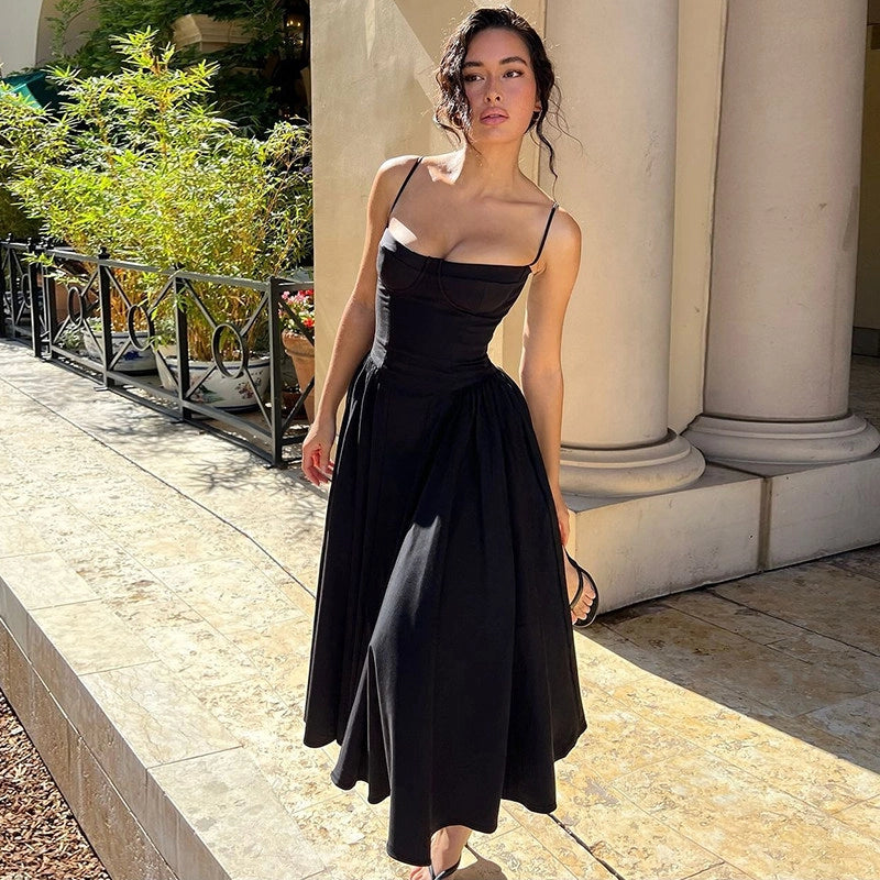 Square Neck Midi Slip Dress [XPLR4L5P]