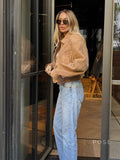 Star Lapel Crop Jacket [M5K9LR4J]