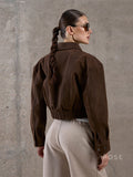 Star Lapel Crop Jacket [KGA0IMD4]