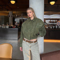 Star Lapel Crop Jacket [Z2LCBD3G]