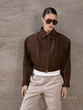 Star Lapel Crop Jacket [IU4WXKW6]