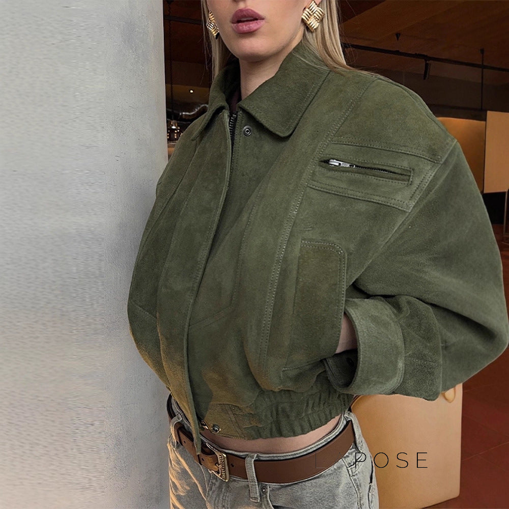 Star Lapel Crop Jacket [G4FSIIKO]