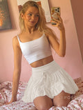 Starla Lace-Up Mesh Skirt [GT855CA3]