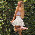 Starla Lace-Up Mesh Skirt [NNTAO70Z]