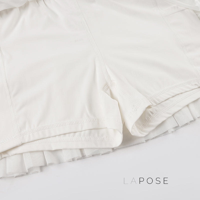 Starla Lace-Up Mesh Skirt [MESIEUV6]